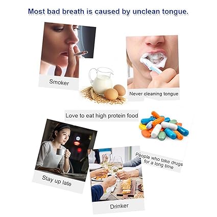 جل تنظيف اللسان مع مجموعة العناية بصحة الفم