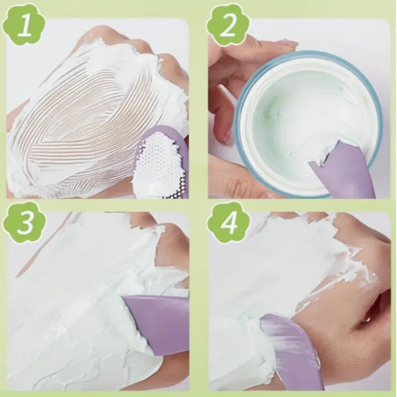 فرشاة العناية بالوجه برأسين من السيليكون