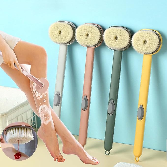 فرشاة استحمام سائلة بمقبض طويل