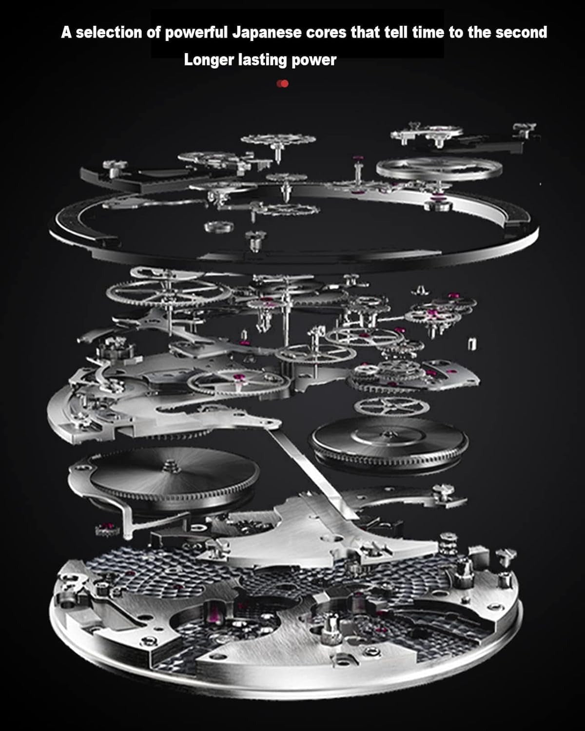 ساعة يد رجالية إبداعية ثلاثية الأبعاد على شكل عجلة سيارة دوارة 