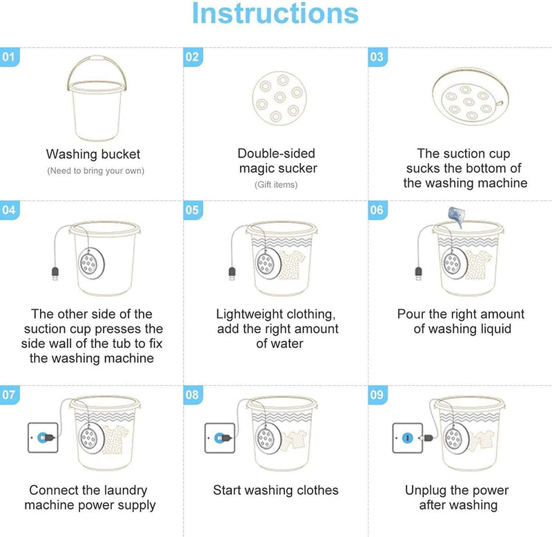 غسالة صغيرة 2 في 1