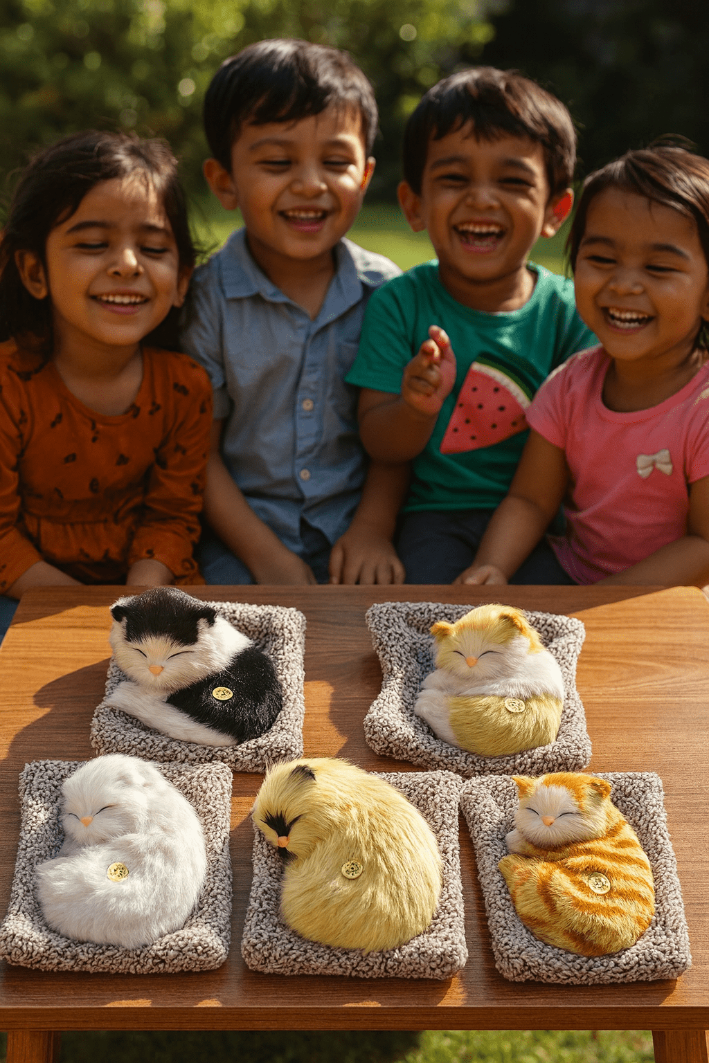 لعبة قطة نائمة قطيفة مع صوت