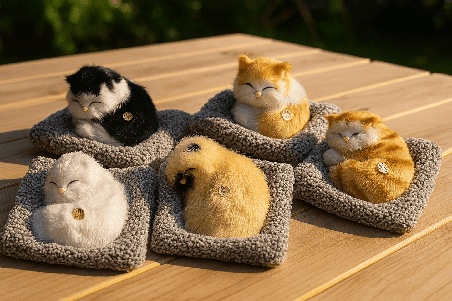 لعبة قطة نائمة قطيفة مع صوت