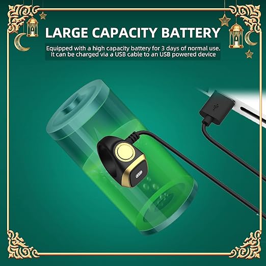 اكوانتو القبلة الدائري تسبيح عداد الصلاة تذكير 